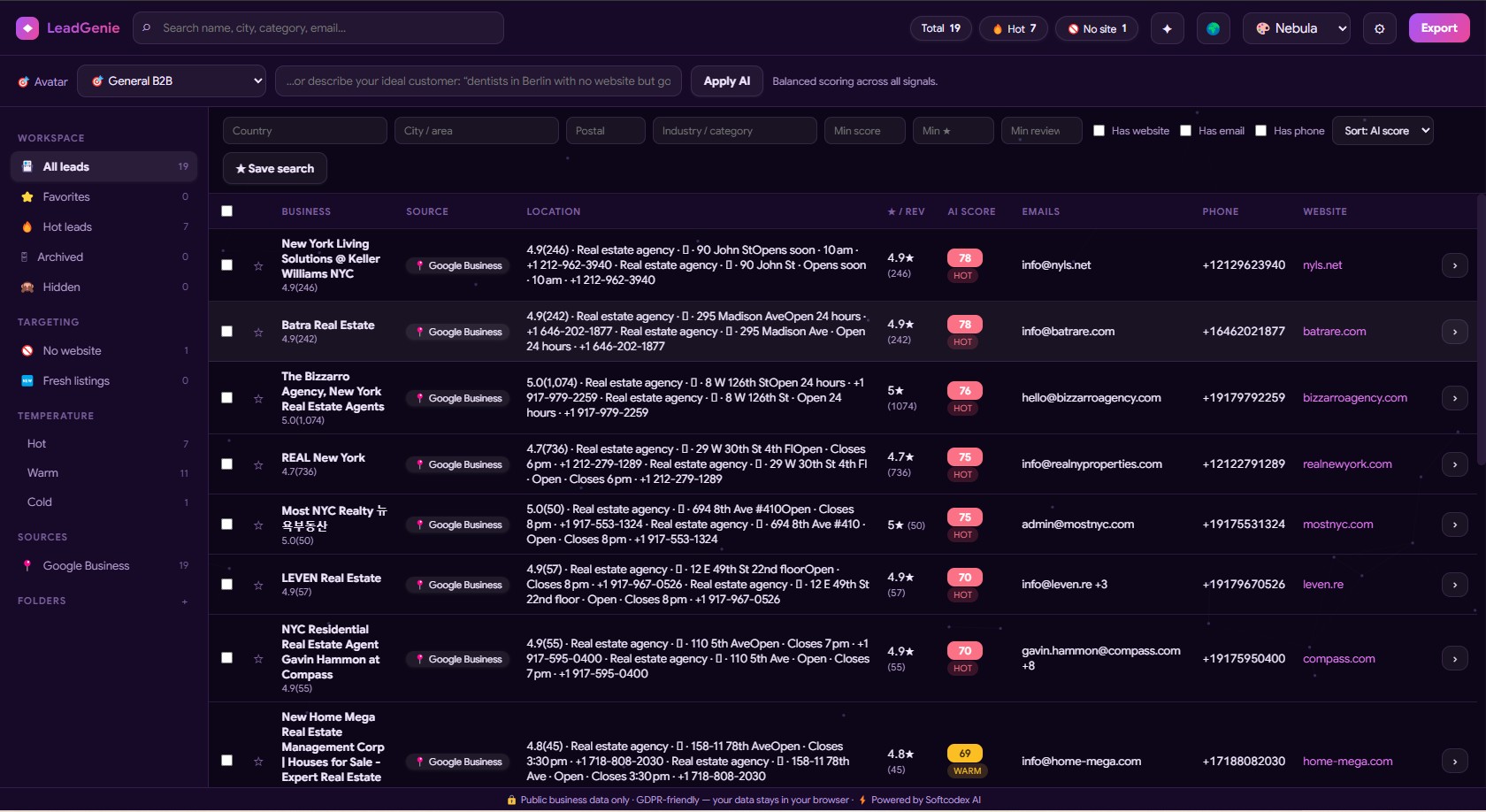 Lead Dashboard